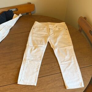 Michael Kors Cream Ankle Jeans Women’s Size 2 | Slim Fit Stretch Denim